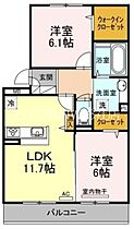 岡山県倉敷市西阿知町（賃貸アパート2LDK・2階・58.07㎡） その2