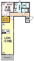 岡山県倉敷市中島（賃貸アパート1LDK・2階・45.89㎡） その2