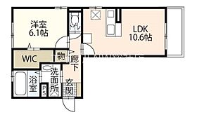 岡山県倉敷市青江1-6（賃貸アパート1LDK・3階・45.02㎡） その2