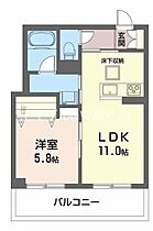 岡山県倉敷市浜町1丁目（賃貸マンション1LDK・1階・40.92㎡） その2