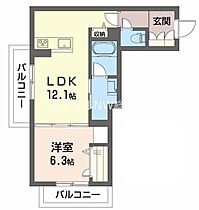 岡山県倉敷市浜町1丁目（賃貸マンション1LDK・2階・45.63㎡） その2