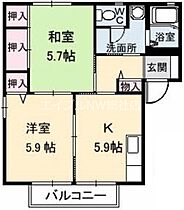 岡山県倉敷市玉島八島（賃貸アパート2K・1階・43.75㎡） その2