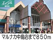 マルナカ中島店 850m