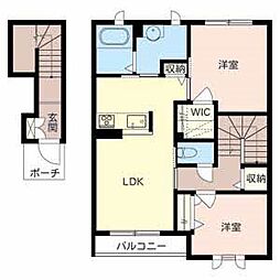 シャーメゾンオクト 2LDKの間取図画像