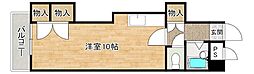 KLビル ワンルームの間取図画像