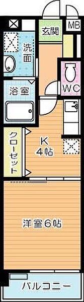 CROSSWAVE嵐山（クロスウェイブ嵐山） 105｜福岡県北九州市小倉南区南方５丁目(賃貸マンション1K・1階・27.25㎡)の写真 その2