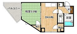 グランドール富士見 1DKの間取図画像