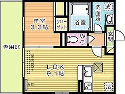 トレス城野貮番館 1階