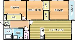 ブランボヌール小倉 3階