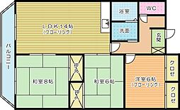 ベルガ徳力新町 3LDKの間取図画像
