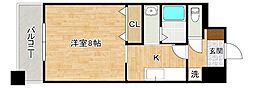 ハミエル下曽根 1Kの間取図画像