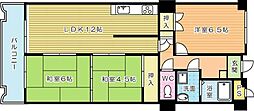 イマージュ安部山公園 3LDKの間取図画像