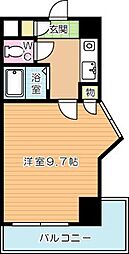 メゾン・ド・カリス 1Kの間取図画像