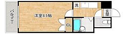 エフズ・フラッツ古船場 1Kの間取図画像
