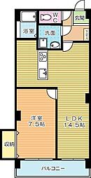 グランベール小倉駅前 1LDKの間取図画像