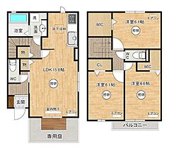 D-ROOM守恒　C棟 105 ｜ 福岡県北九州市小倉南区守恒４丁目9-（賃貸テラスハウス3LDK・--・78.95㎡） その2