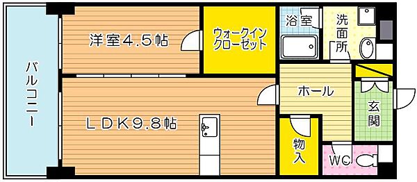 アヴィニールグランデ金田 707｜福岡県北九州市小倉北区金田２丁目(賃貸マンション1LDK・7階・43.20㎡)の写真 その2