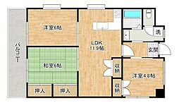 第17共立ビル 3LDKの間取図画像