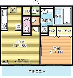 ラウンドシティ足原 1階