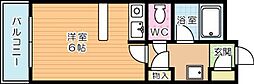 シティルーム中井2 ワンルームの間取図画像