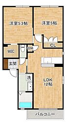 間取図画像 2LDK