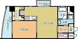 フェリーチェ中井けやき通り 1LDKの間取図画像