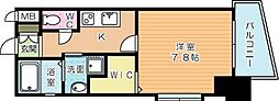アクシオ片野 1Kの間取図画像