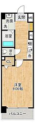 MDIVistamare門司駅前 1Kの間取図画像