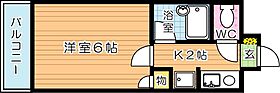 ロイヤルシャトー桃園  ｜ 福岡県北九州市八幡東区桃園２丁目6-43（賃貸マンション1K・7階・19.04㎡） その2