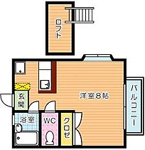 モンソレイユ日吉台  ｜ 福岡県北九州市八幡西区日吉台２丁目（賃貸アパート1R・2階・19.44㎡） その2