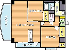 ガーデンパレスやひろII  ｜ 福岡県北九州市八幡東区西本町４丁目（賃貸マンション2LDK・9階・65.36㎡） その2