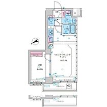 ジェノヴィア鐘ヶ淵 803 ｜ 東京都墨田区墨田2丁目9-11（賃貸マンション1LDK・8階・42.94㎡） その2