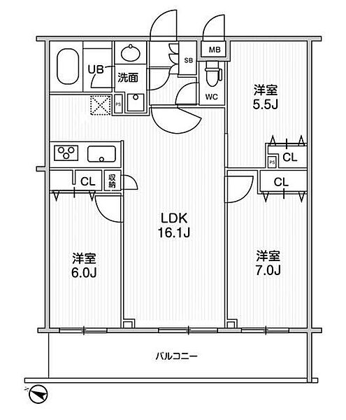 ＬＩＭＥ　ＲＥＳＩＤＥＮＣＥ　ＨＩＫＩＦＵＮＥ 115｜東京都墨田区東向島1丁目(賃貸マンション3LDK・1階・71.20㎡)の写真 その2