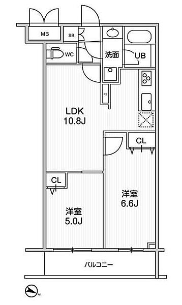ＬＩＭＥ　ＲＥＳＩＤＥＮＣＥ　ＨＩＫＩＦＵＮＥ 424｜東京都墨田区東向島1丁目(賃貸マンション2LDK・4階・48.02㎡)の写真 その2