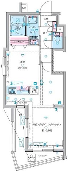 ＧＥＮＯＶＩＡ東向島ＩＩＩｓｋｙｇａｒｄｅｎ 301｜東京都墨田区東向島5丁目(賃貸マンション1LDK・3階・42.59㎡)の写真 その2