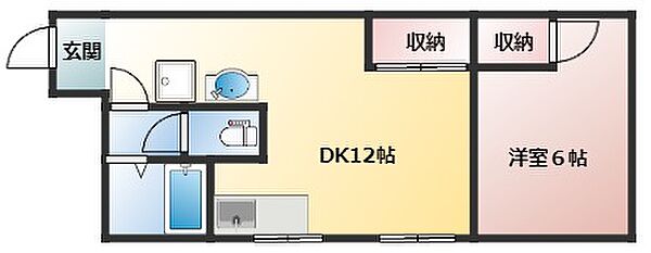 ユニックス橘 B403｜東京都墨田区立花2丁目(賃貸マンション1LDK・4階・38.07㎡)の写真 その2