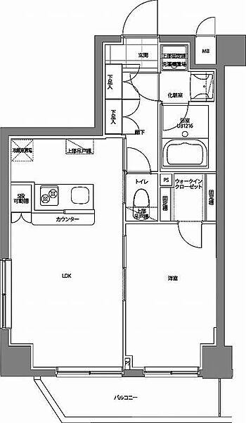 パティーナ曳舟 206｜東京都墨田区八広2丁目(賃貸マンション1LDK・2階・41.11㎡)の写真 その3