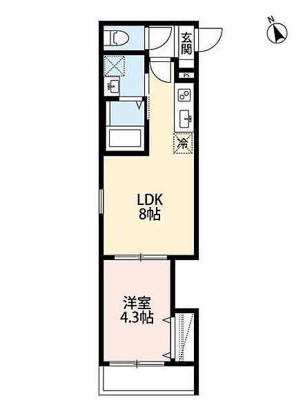 ｒｏｂｏｔ　ｈｏｍｅ　小村井 103｜東京都墨田区立花2丁目(賃貸アパート1LDK・1階・28.85㎡)の写真 その2