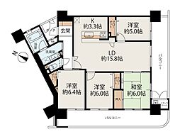 ロフティ前原中央ザ・シーズン 4LDKの間取図画像