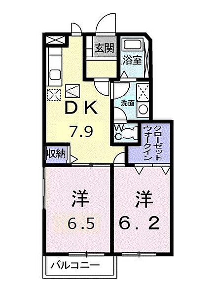 香川県高松市十川東町(賃貸アパート2DK・1階・48.28㎡)の写真 その2