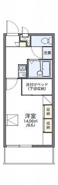 レオパレスＨＡＺＥ 205｜香川県高松市西ハゼ町(賃貸マンション1K・2階・23.18㎡)の写真 その2