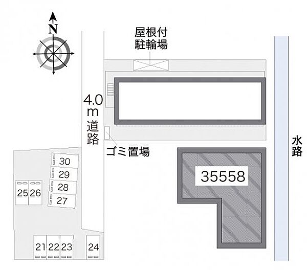 レオパレスＫ　ＣＯＵＲＴ 206｜香川県高松市木太町(賃貸アパート1K・2階・23.18㎡)の写真 その3