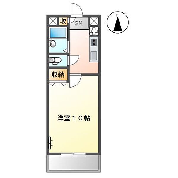 大石ビル ｜香川県高松市伏石町(賃貸マンション1K・2階・29.70㎡)の写真 その4