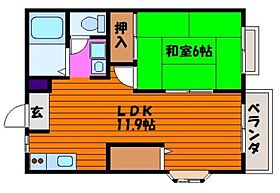 るーむ高松 204 ｜ 香川県高松市高松町2325-11（賃貸アパート1LDK・2階・39.19㎡） その2