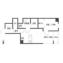 calme 301 ｜ 香川県高松市中央町6-19（賃貸マンション1LDK・3階・38.20㎡） その2