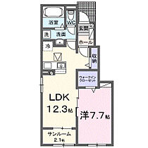 ジェンティーIＢ 103 ｜ 香川県高松市国分寺町新居1179番地（賃貸アパート1LDK・1階・50.14㎡） その2