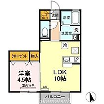 リビングタウン高松中央　Ｂ棟 101 ｜ 香川県高松市木太町4468-1（賃貸アパート1LDK・1階・33.61㎡） その2