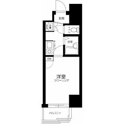 ルーブル西五反田 1Kの間取図画像