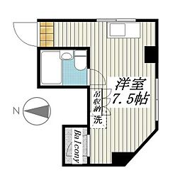メゾン・ド・オルム ワンルームの間取図画像