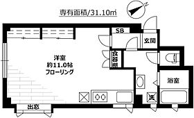 東京都世田谷区等々力6丁目（賃貸マンション1R・2階・31.10㎡） その2